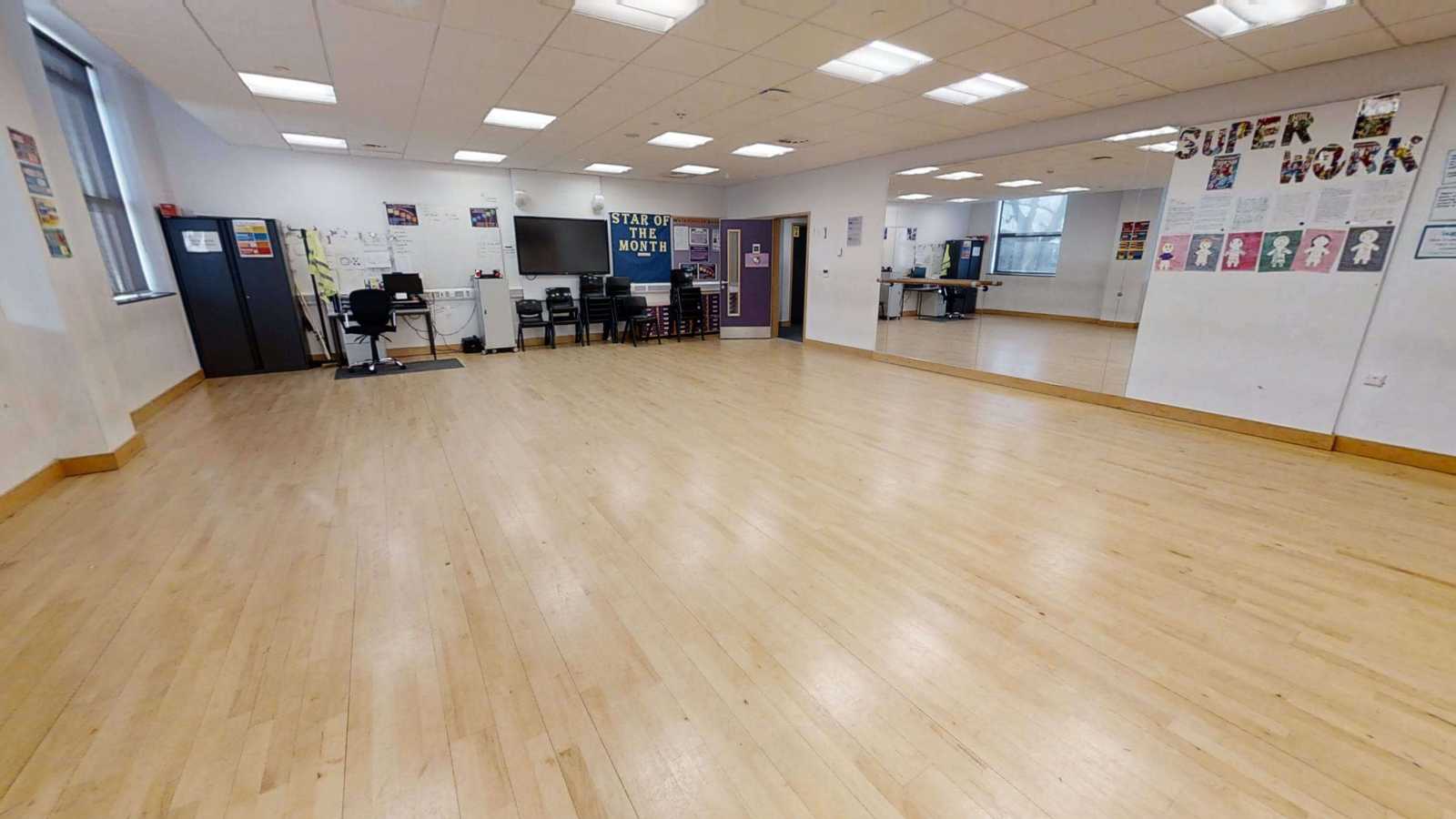 Dance studio Harris Academy Falconwood School Space Tutti